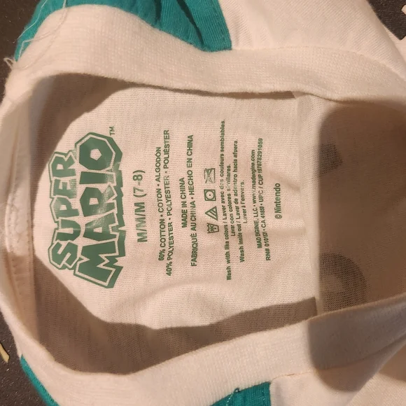 Super Mario Bros Mario & Luigi Tee NWT Boys M (7–8) Nintendo - Picture 5 of 8